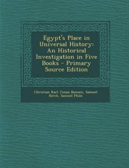 Picture of Egypt's Place in Universal History