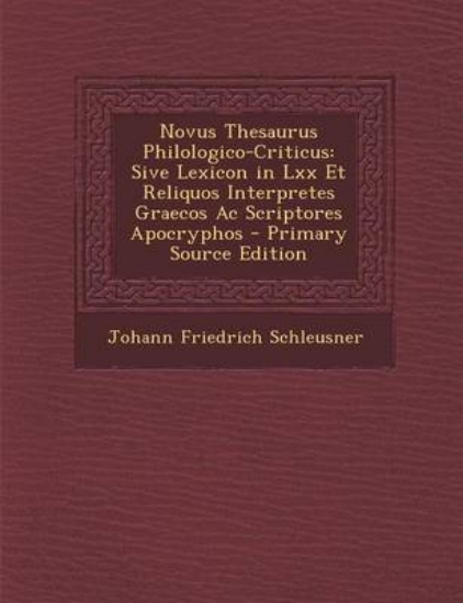 Picture of Novus Thesaurus Philologico-Criticus