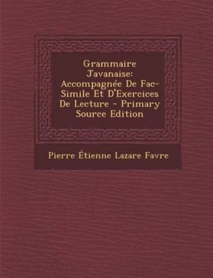 Picture of Grammaire Javanaise