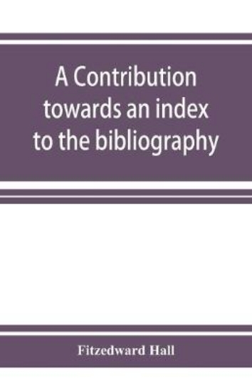 Picture of A contribution towards an index to the bibliograph