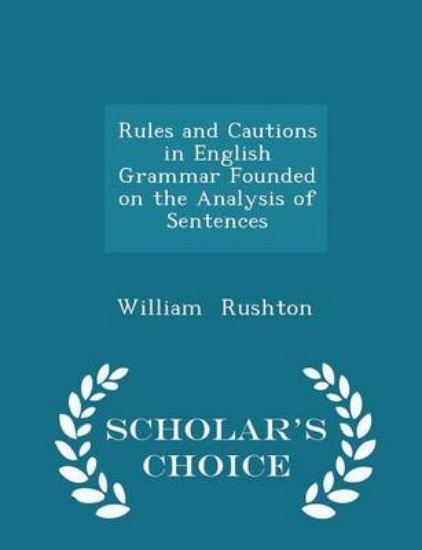 Picture of Rules and Cautions in English Grammar Founded on t