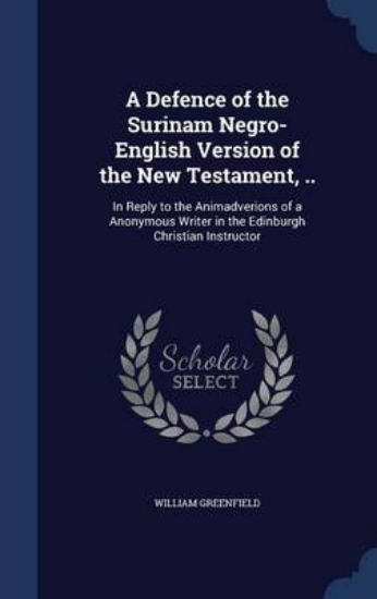 Picture of A Defence of the Surinam Negro-English Version of