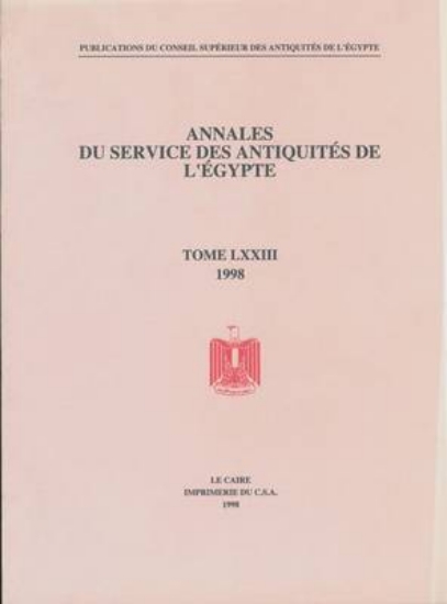 Picture of Annales Du Service Des Antiquites de l'Egypte