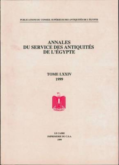 Picture of Annales Du Service Des Antiquites de l'Egypte