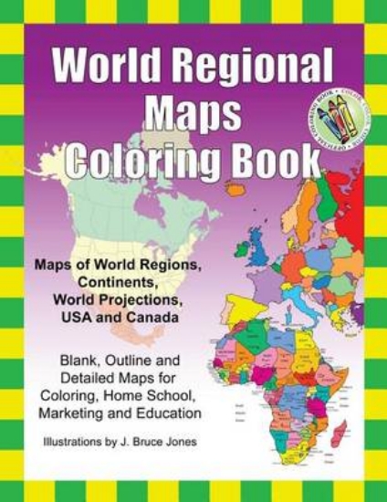 Picture of World Regional Maps Coloring Book