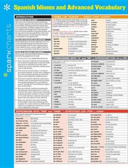 Picture of Spanish Idioms and Advanced Vocabulary SparkCharts