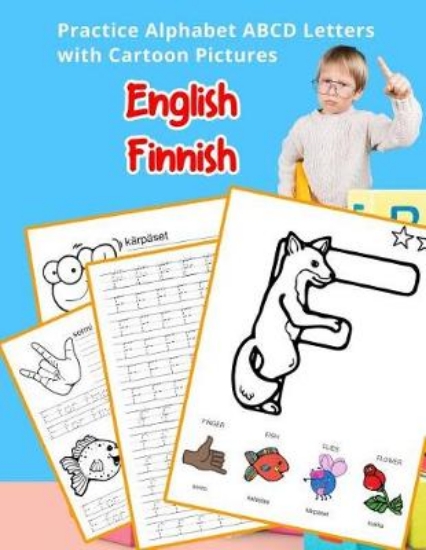 Picture of English Finnish Practice Alphabet ABCD letters wit