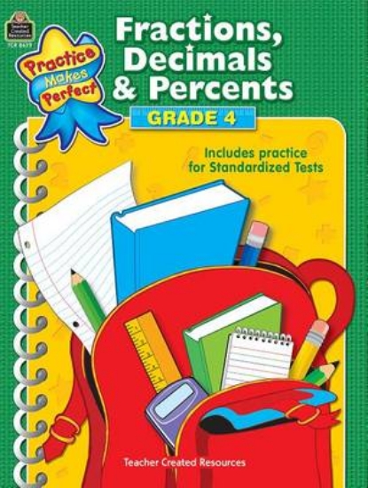 Picture of Fractions, Decimals & Percents Grade 4