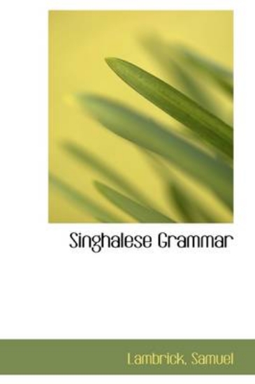 Picture of Singhalese Grammar