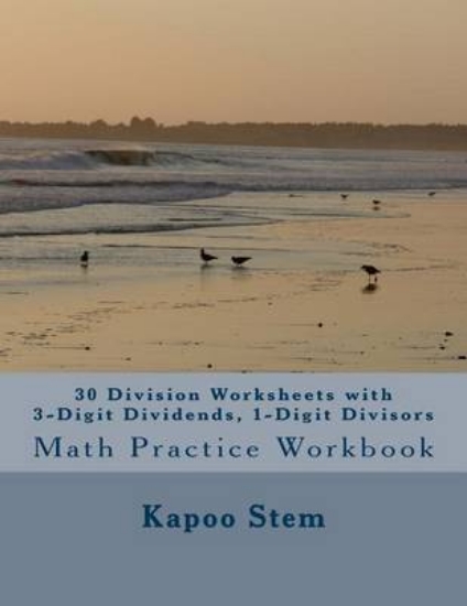 Picture of 30 Division Worksheets with 3-Digit Dividends, 1-D