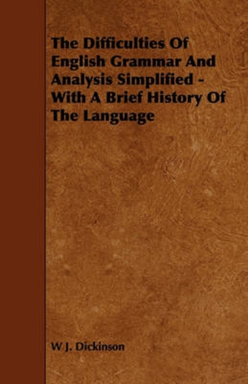 Picture of The Difficulties Of English Grammar And Analysis S