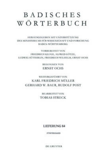 Picture of Badisches Woerterbuch. Band V/Lieferung 84