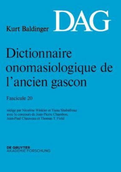 Picture of Dictionnaire onomasiologique de lancien gascon (DA