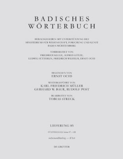 Picture of Badisches Woerterbuch. Band V/Lieferung 85