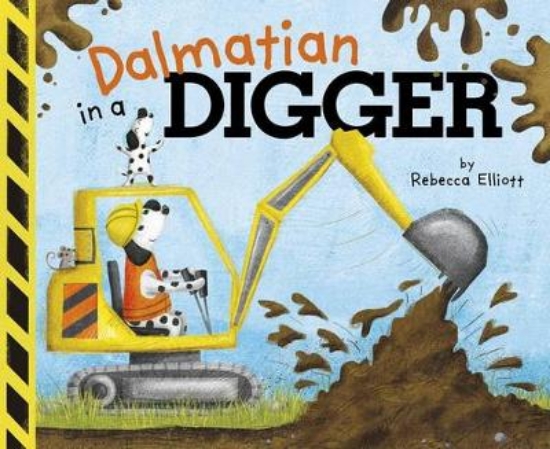 Picture of Dalmatian in a Digger