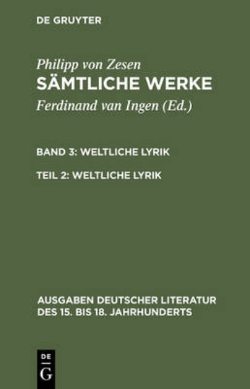 Picture of Weltliche Lyrik