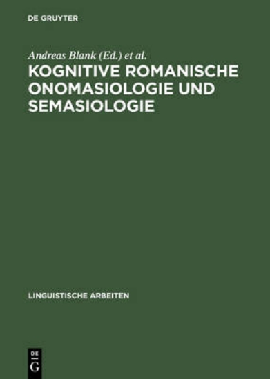 Picture of Kognitive Romanische Onomasiologie Und Semasiologi