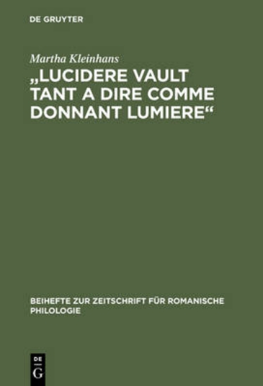 Picture of "lucidere Vault Tant a Dire Comme Donnant Lumiere"