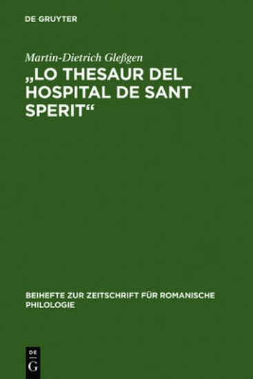 Picture of "lo Thesaur del Hospital de Sant Sperit"