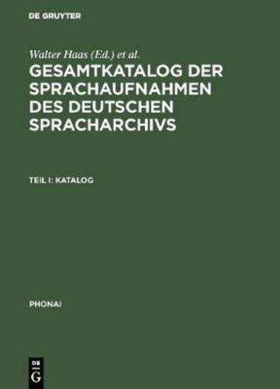 Picture of Gesamtkatalog Der Sprachaufnahmen Des Deutschen Sp