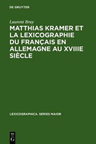 Picture of Matthias Kramer Et La Lexicographie Du Francais En