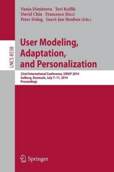 Picture of User Modeling, Adaptation and Personalization