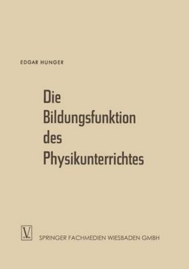 Picture of Die Bildungsfunktion Des Physikunterrichtes