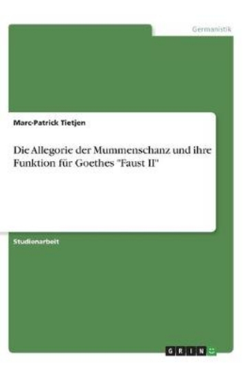 Picture of Die Allegorie der Mummenschanz und ihre Funktion f