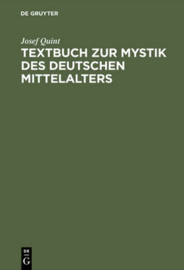 Picture of Textbuch zur Mystik des deutschen Mittelalters