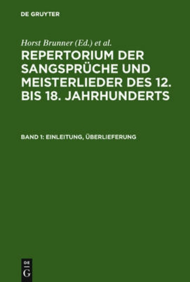 Picture of Einleitung, UEberlieferung