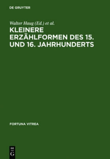 Picture of Kleinere Erzahlformen des 15. und 16. Jahrhunderts