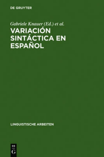 Picture of Variacion sintactica en espanol