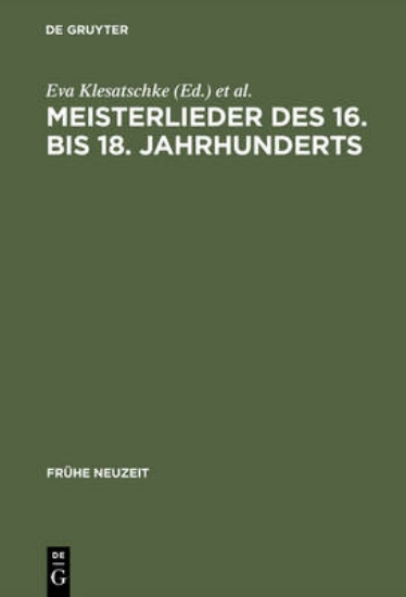 Picture of Meisterlieder des 16. bis 18. Jahrhunderts