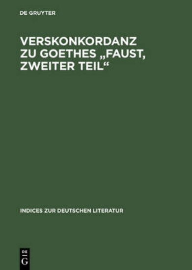 Picture of Verskonkordanz zu Goethes "Faust, Zweiter Teil