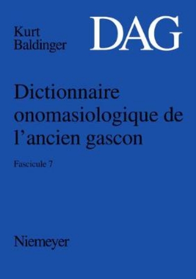 Picture of Dictionnaire onomasiologique de lancien gascon (DA