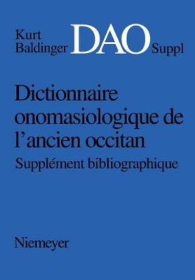 Picture of Dictionnaire onomasiologique de l'ancien occitan (