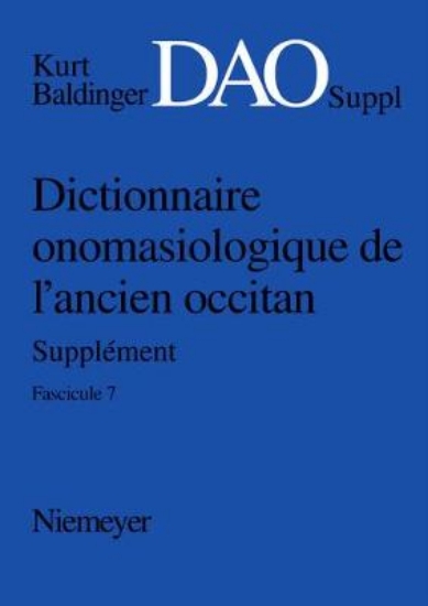 Picture of Dictionnaire onomasiologique de lancien occitan (D