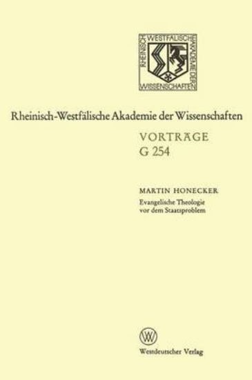 Picture of Evangelische Theologie VOR Dem Staatsproblem