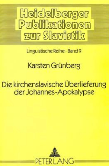 Picture of Die Kirchenslavische Ueberlieferung Der Johannes-A