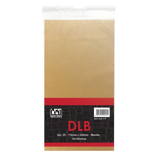 Picture of Envelopes DLB Manilla Self Seal Pkt-25