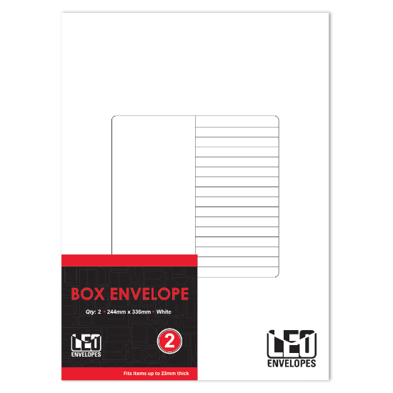 Picture of Box Envelopes - 224mm x 336mm - 2 Fold Expansion