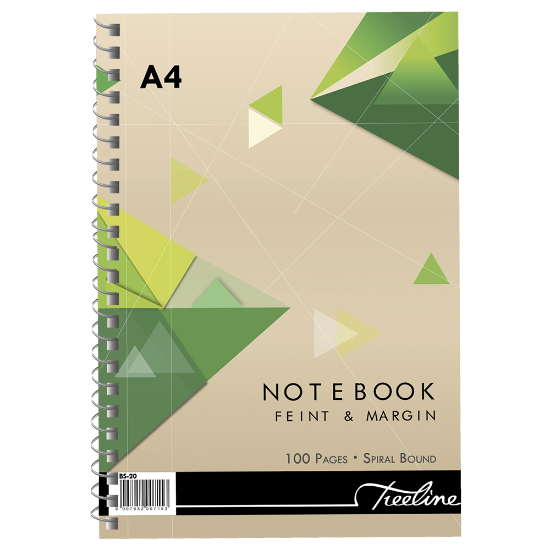 Picture of Spiral Note Book: A4 100 Pages Side Bound Wiro