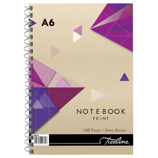 Picture of Spiral Note Book: A6 100 Pages Side Bound Wiro