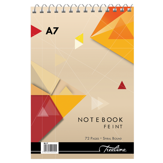 Picture of Spiral Note Book: A7 72 Pages Top Bound Wiro