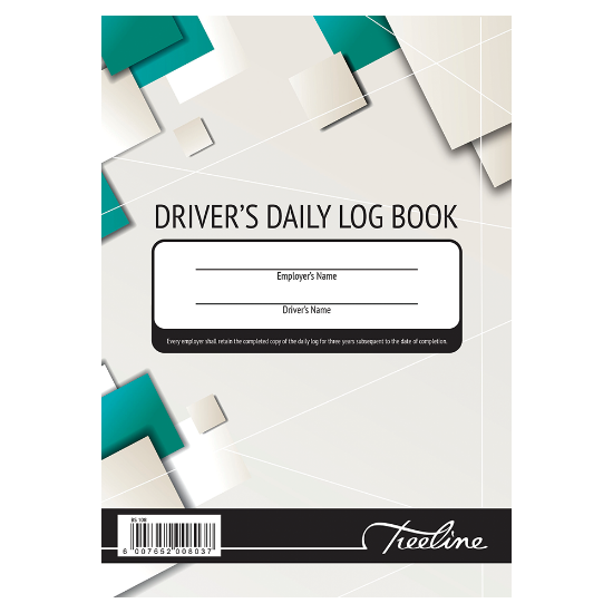 Picture of Drivers Log Book: A5 Upright Hard Cover-100'S Each