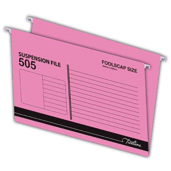 Picture of Suspension Files: Foolscap 505 Pink Box-25