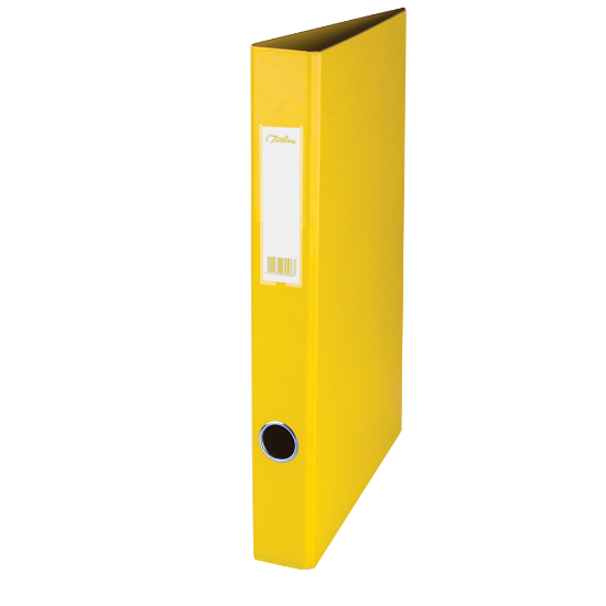 Picture of File: A4 2 0 Ring 25mm PVC Ringbinders Yellow Each