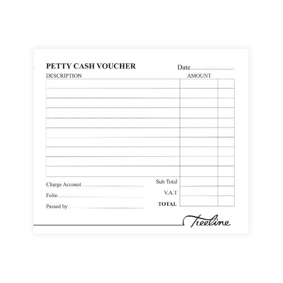 Picture of Petty Cash Voucher Pads: 125 X 95mm 36 Sheet Print