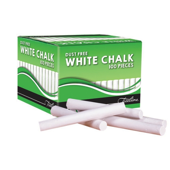 Picture of Chalk: Dust-Free Chalk 100'S White 30-Box