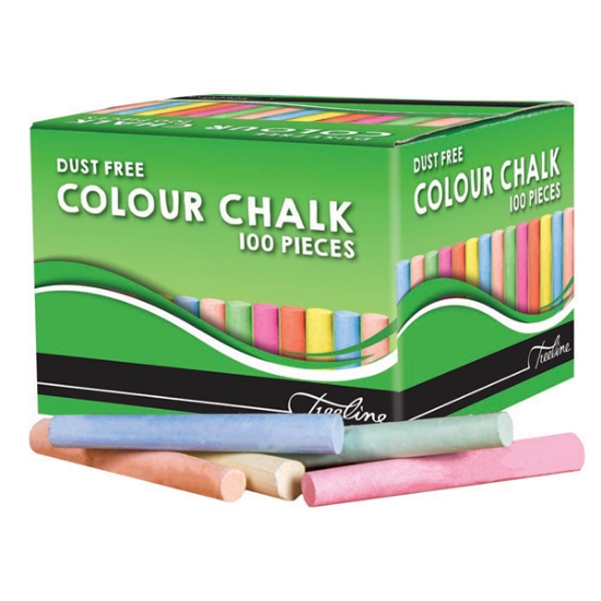 Picture of Chalk: Dust-Free Chalk 100'S Assorted Each